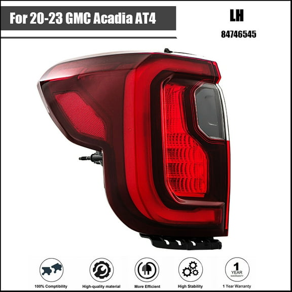 Fit For 2020-2023 GMC Acadia AT4 Red LED Left Driver Side Tail Light Brake Lamp