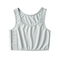 thumbnail image 1 of Chaleco Qarigey para lesbianas transpirable sin costuras Gris S, 1 of 6