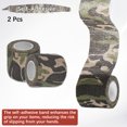 thumbnail image 4 of Uxcell 3 Rollos de Cinta Camuflaje 2IN x 14.76FT, Cinta Autoadhesiva Impermeable No Reflectante para Escalada al Aire Libre, Bosque, 4 of 7