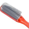 thumbnail image 4 of 9 Row Cushion Brush Hair Detangling Professional Shaping Row Styling Brush for Curly Hair, 4 of 5
