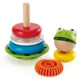 thumbnail image 4 of Hape: Mr. Frog Stacking Rings - 5 Stacker Rings On A Wobbling Base, Colorful Animal Stack & Play Toy, Rattle, Sorting & Assembly, Baby Toddler Ages 1+, 4 of 11