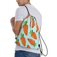 thumbnail image 3 of Bingfone Cartoon Carrot Drawstrings Backpacks Bags For Men Women Gym Drawstrings Bag, 3 of 9