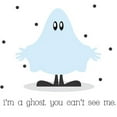 thumbnail image 2 of CafePress - I'm A Ghost You Can't See Me Infant Bodysuit - Baby Light Bodysuit, Size Newborn - 24 Months, 2 of 4