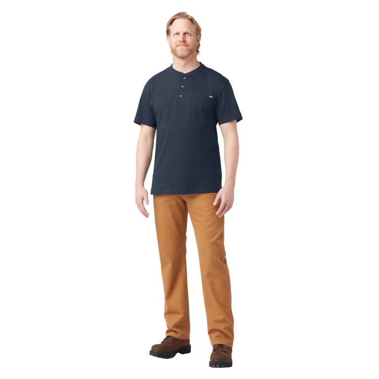 Camp David Camiseta Henley Para Hombre Con Coloración Usada Y
