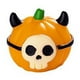 thumbnail image 2 of Luz nocturna de resina de cabeza de calabaza de Halloween | Decoración en miniatura que brilla en la oscuridad | Adorno de mesa espeluznante con fantasmas y murciélagos | Acento de escritorio, 2 of 2