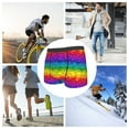thumbnail image 4 of Vsdgher Bright Rainbow Pattern Men's Boxer Brief Underwear,Soft Funny Underwear for Men-XX-Large, 4 of 5