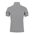 thumbnail image 3 of Yongcuo Independence Day Men's Short Sleeve Polo Shirt with American Flag Print Casual Slim Fit Collared T-Shirt for Everyday Wear Light Gray L, 3 of 4