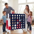 thumbnail image 4 of Gymax 4 in A Row Jumbo 4-to-Score Game Set Kids Adults w/ 42 Jumbo Rings, 4 of 10