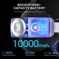 thumbnail image 3 of for Meta Quest 3S/3 Head Strap with 10000mAh Battery, Adjustable One Click Scalability Elite Strap Enhanced Support&Comfort Extend Playtime, 22.5w Fast Charging LED Breathing Light VR Accessory, 3 of 10