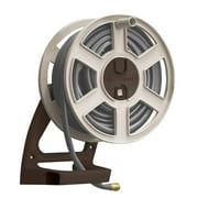 Suncast 100 ft. Resin Side-Tracker Manual Crank Wall Mount Hose Reel