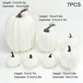 thumbnail image 2 of White Artificial Pumpkin Decoration Foam Pumpkin Desktop Core Thanksgiving Decoration 14 Pieces, 2 of 7