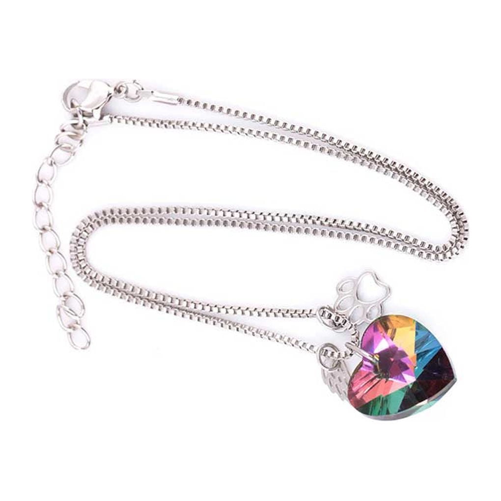 Pet Loss Necklace Exquisite Workmanship Memorial Pendent Meaningful Rainbow Bridge Pet Loss Stainless Steel Girl Decor Women Supplies Metal Necklaces Walmart