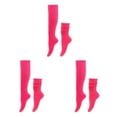 thumbnail image 1 of Baohd 2x Chaussettes Décontractées Fixes Stables Sans Fil en Vrac Confortables à Porter Polyester Adaptées à Tous les Pieds Forme Durable Rouge Rose 3ensemble, 1 of 6
