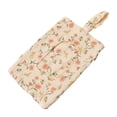 thumbnail image 1 of Sac Distributeur Matelassé Floral pour Lingettes pour Bébé - Pochette à Couches Portable avec Lanière pour Poussette, Sac pour Maman - Porte-Lingettes Humides Réutilisable et Rechargeable pour Voyage, Randonnée, 1 of 8