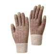 thumbnail image 4 of qolati Winter Gloves for Women Soft Warm Touchscreen Gloves Thermal Cable Knit Wool Fleece Lined Glove for Cold Weather, 4 of 4