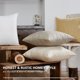 thumbnail image 4 of Deconovo Linen Look Throw Pillow Covers for Sofa Couch Invisible Zipper Navy Blue No Pillow Insert Set of 2, Cream, 18x18 Inch, 4 of 8