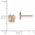 thumbnail image 2 of Beautiful 10k Tri-Color Black Hills Gold Butterfly Earrings, 2 of 2