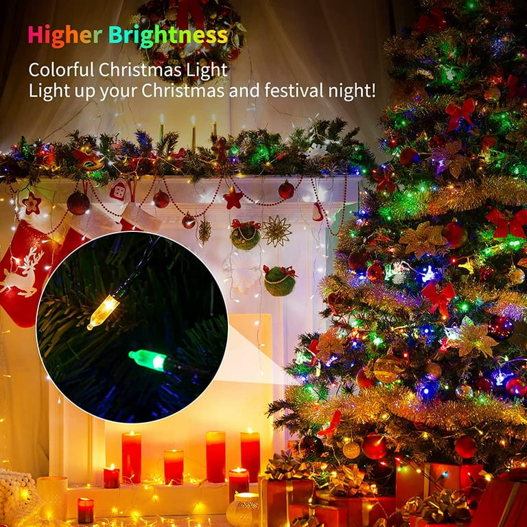 MAGOTAN Christmas Lights, Battery Operated String Lights 18ft 50 LED 8  Modes LED Mini Lights with Timer for Christmas Tree Wreath Party Home Indoor  Outdoor Decor, Waterproof, Warm White - Yahoo Shopping