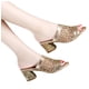 thumbnail image 4 of Sandalias informales con tacón alto y punta abierta para mujer, a la moda, para mujer Wmkox8yii ytu4694, 4 of 8