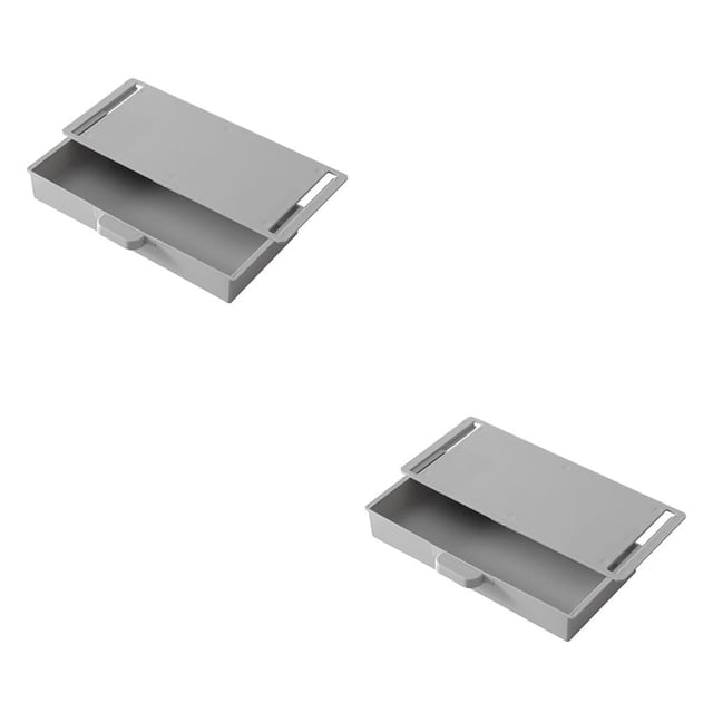 Cateissary Estuche de cajón de escritorio compacto y práctico Almacenamiento eficiente de papelería para lápices para caja de acabado de 2piezas
