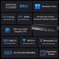 thumbnail image 2 of HP Elite Mini 600 G9 Business Desktop, 13th Gen Intel i7-13700T (16 Cores, Up to 4.9GHz), 32GB DDR5 RAM, 1TB PCIe SSD, Triple 4K Supported, USB-C, WiFi 6, HDMI, BT, RJ-45, KB & Mouse, Win 11 Pro, 2 of 7