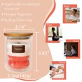 thumbnail image 4 of Violet Scented Candles for Home - Jar Candles 8.4 oz - Wooden Wick Candles - Candles Gifts for Women - Aromatherapy Candles, 4 of 6