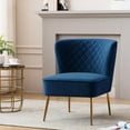 thumbnail image 7 of Duhome Elegant Lifestyle Glam Accent Chair Single Sofa Chair Velvet Upholstered Blue 1 Pcs, 7 of 7