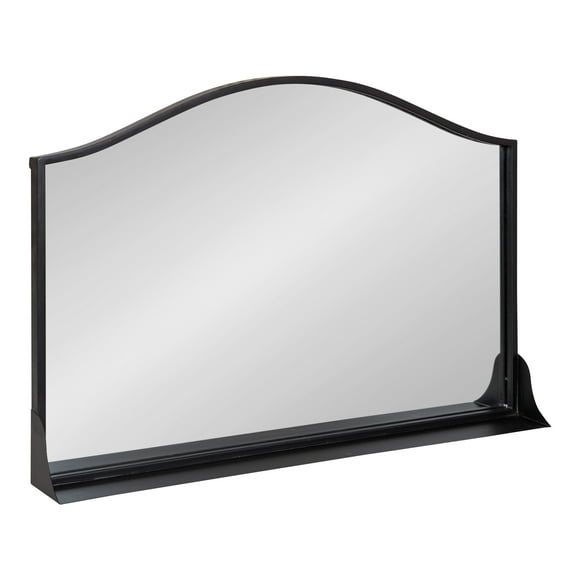 Kate and Laurel Gramera Arch Wall Mirror, Black 32x22