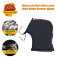 thumbnail image 4 of Gants de Moto avec Poignée Imperméable et Chaude pour Automne Hiver Gant Noir Durable, 4 of 5