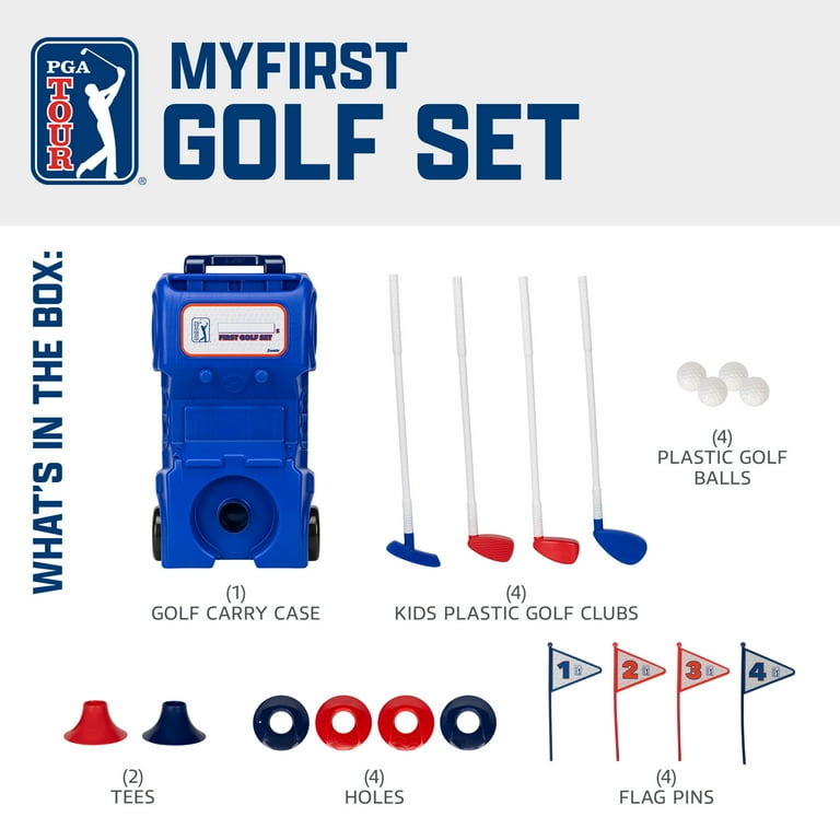 Franklin Sports Kids Toy Golf Set - Plastic Clubs - Ages 3+