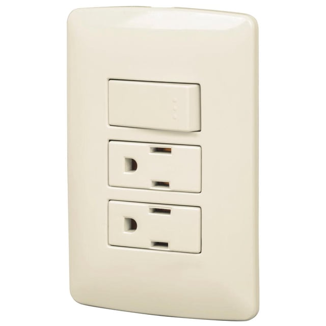 Placa CON 2 CONTACTOS y 1 INTERRUPTOR SENCILLO Volteck 48668 PA-APCO-I3