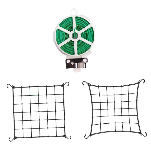 2 piezas de red elástica para trepar vides con malla flexible Scrog Net para M