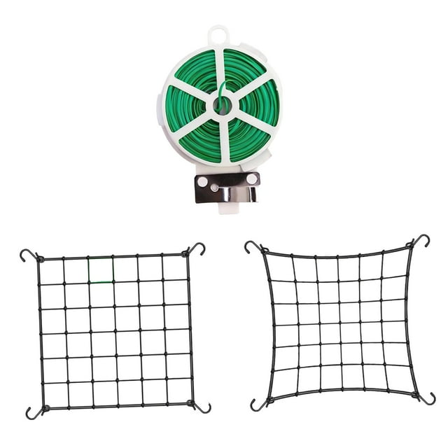 Red de enrejado para plantas, malla para carpas de cultivo, red Scrog, de enrejado para pepinos, accesorios de jardinería para exteriores M