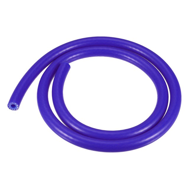 Unique Bargains Silicone Vacuum Tubing Hose Line Automotive Vacuum Hose Engine Air Intake Blue ID 6mm 3.28ft Length