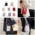 thumbnail image 2 of Women Shoulder Bag Retro Crossbody Bag Commuting Bag PU Leather Messengers Bag Solid Color Handbag and Purse, 2 of 20