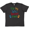 thumbnail image 3 of Inktastic My Big Bro Loves Me Little Brother Sister Youth T-Shirt, 3 of 5