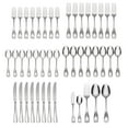 thumbnail image 2 of Oneida Voss 45-Piece Mirror 18/0 Stainless Steel Flatware Set (Service for 8), 2 of 9