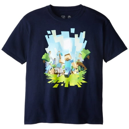 Minecraft Adventure with Steve Youth T Shirt