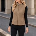 thumbnail image 5 of NominalSnug Womens Fuzzy Fleece Sherpa Vest Sleeveless Warm Outwear Jacket with Pockets, 5 of 6