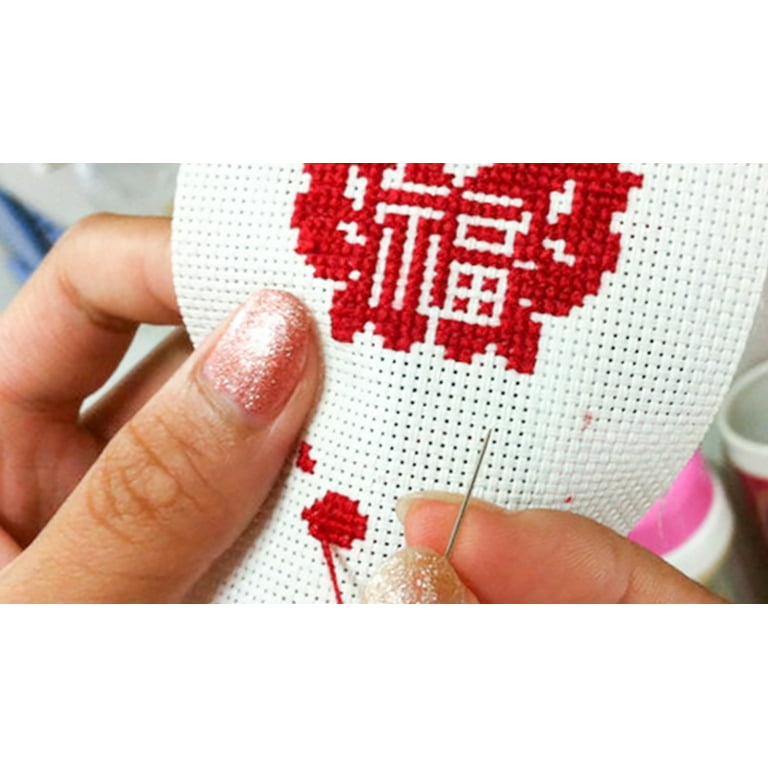 Red Korean Heart Sign - Cross Stitch Pattern