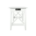 thumbnail image 5 of AFI X Design Solid Wood Writing Desk with Felt Drawer & Charging Station in White, 5 of 7