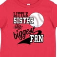 thumbnail image 4 of Inktastic Little Sister and Biggest Baseball Fan Girls Baby T-Shirt, 4 of 5