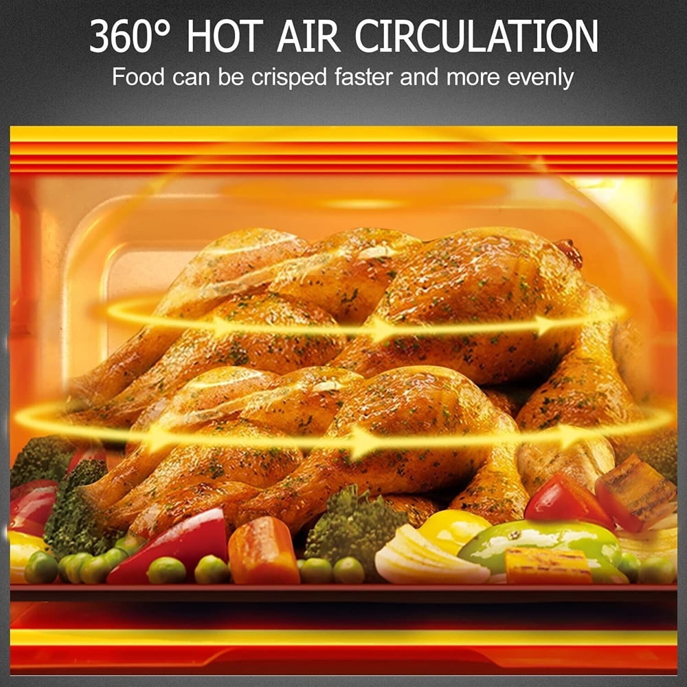 6.5 Quart Air Fryer Electric Hot Airfryers Oven Oil Free Cooker with 8 Presets, Digital LCD Touch Screen, Non-Stick Basket