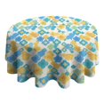 thumbnail image 4 of Design Pattern Round Tablecloth 60 Inch – Waterproof Polyester Table Cover with Full Print Design, Wrinkle Resistant & Washable for Kitchen Dining Party Decor, 4 of 6