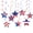 Star, variant on Red Blue Star Ornament 4th of July Holiday Hanging Decorations for Independence Day Memorial Day Party Home Decor