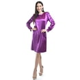 thumbnail image 1 of Vestido de satin Roman Fashion /Juvenil, 1260 (Morado) violeta CH, 1 of 5