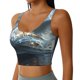 thumbnail image 2 of Balery Fantasy Swan Yacht Design Sujetadores deportivos con espalda cruzada para mujer, acolchados, sin costuras, de alto impacto, ideales para yoga, gimnasio, entrenamiento y fitness.-XX-Large, 2 of 8