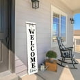 thumbnail image 5 of MODE HOME Solid Wood Farmhouse Welcome Sign for Front Porch, 47x10 inch Large Farmhouse Style Rustic Welcome Sign Stand for Front Door or Entryway(Whitewashed), 5 of 9