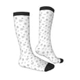 thumbnail image 3 of Fotbe Hand Drawn Turtle print Women's Men's Novelty Crew Socks Cotton Socks Knee High Socks for Walking,Running,Nurses,Pregnancy, 3 of 8