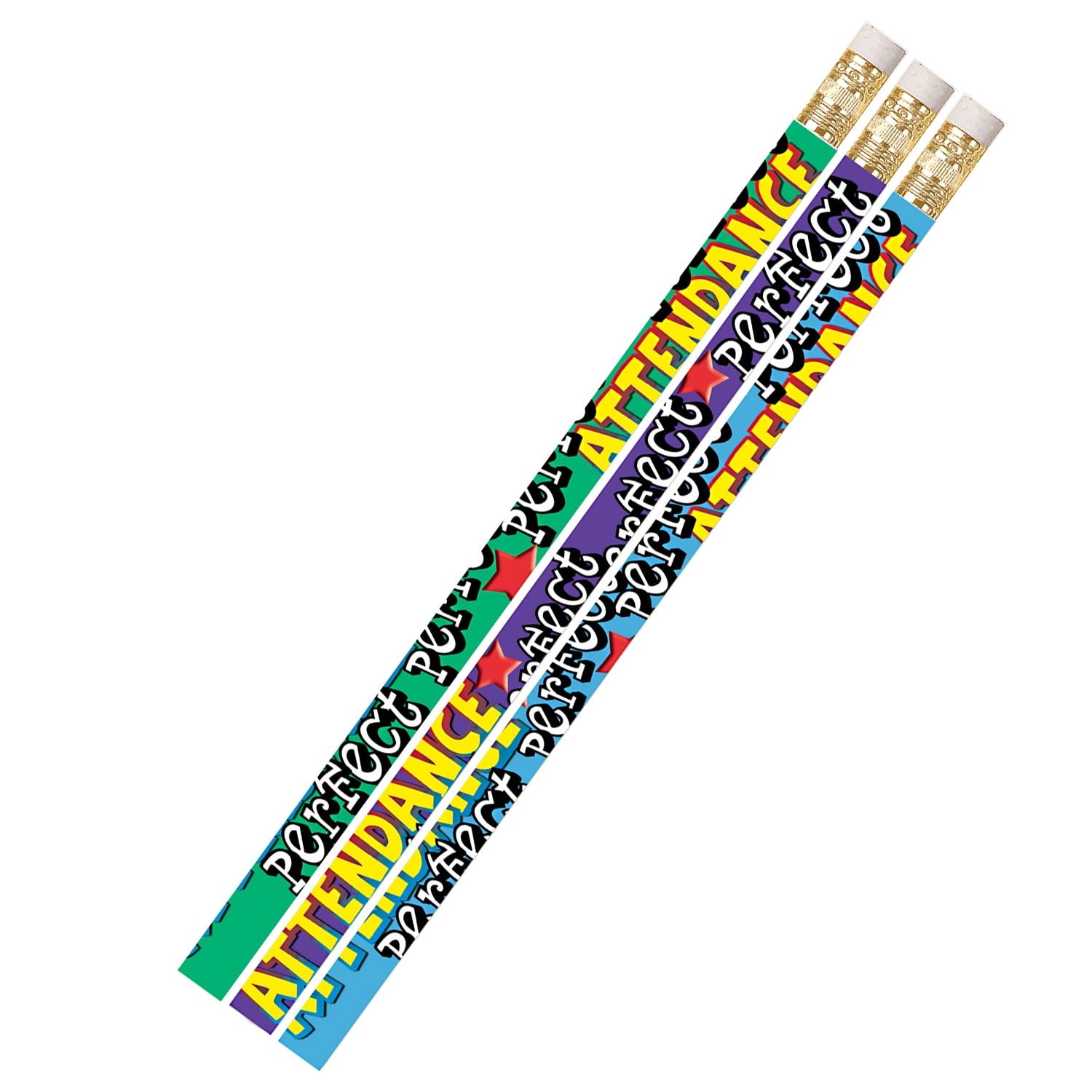 Musgrave Pencil Company Perfect Attendance Motivational Pencil, Pack of 144